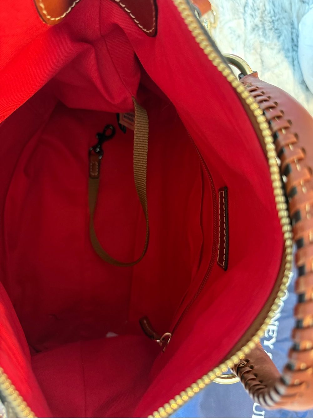 Dooney and Bourke Ivy Green Pebbled leather satchel - Picture 7 of 10